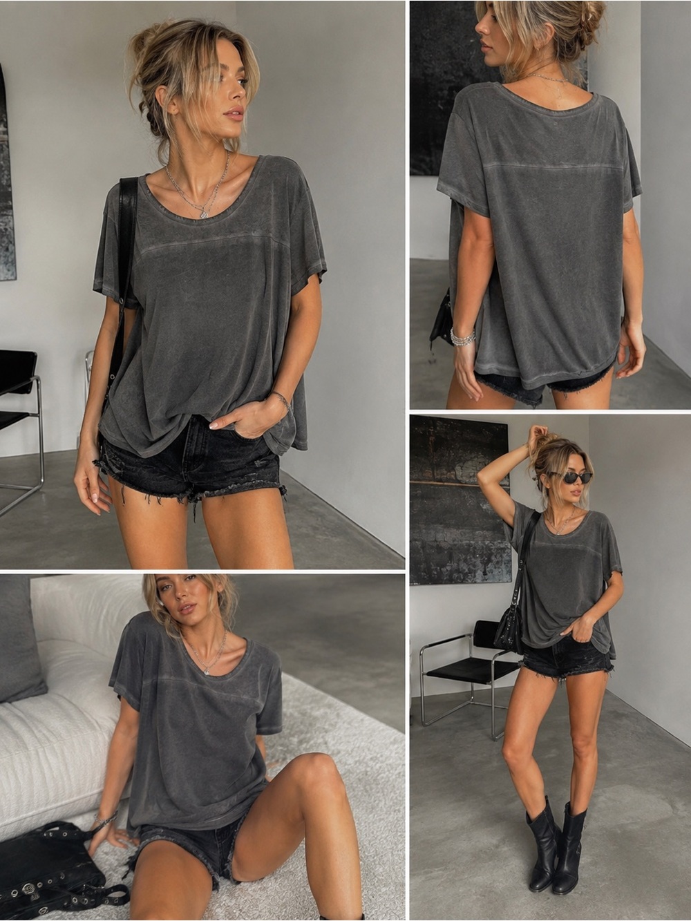 Kenar slouchy look top